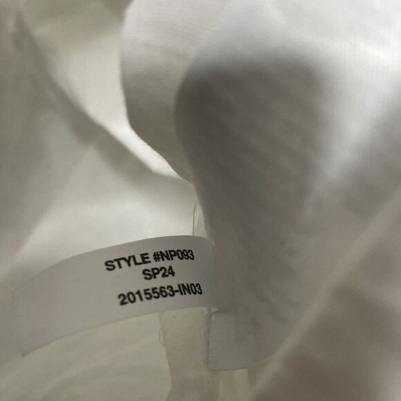 MADEWELL Mini Shirtdress Women XS White V-Neck Shift Dress Pockets NP093 - Picture 15 of 15